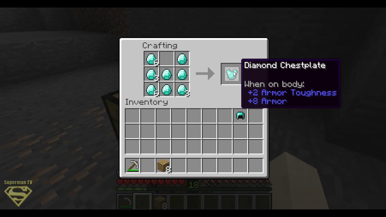 Minecraft : How to make Diamond Armor - YouTube