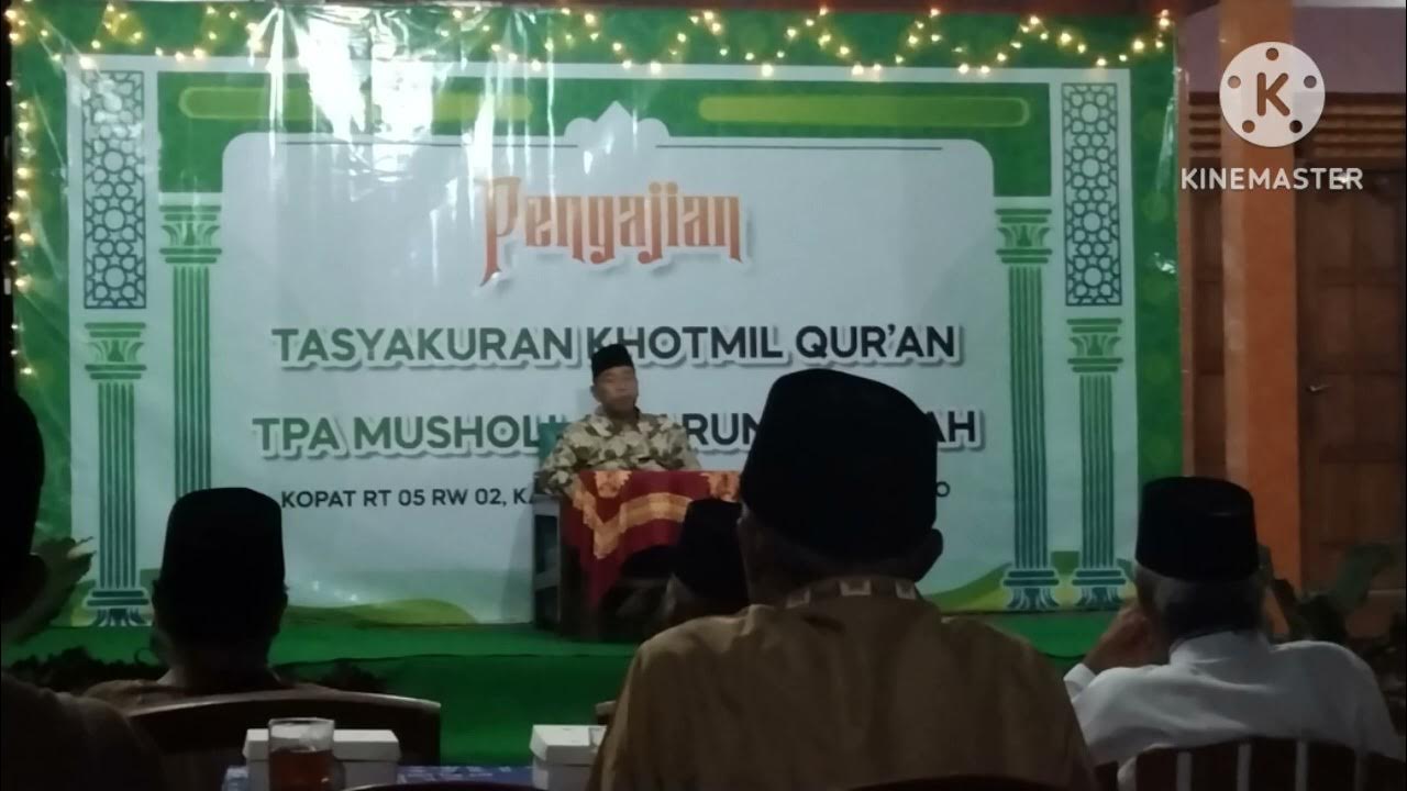 Tasyakuran Khatam Al Quran. Musholla Darun Nadwah oleh Bapak KH Ahmad