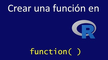 Creando funciones en R