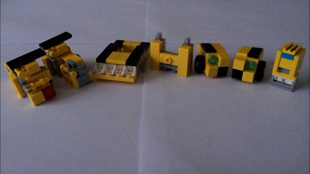 Бамблби из лего самоделки How to build lego transformers bumblebee - YouTube