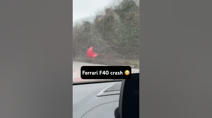 Ferrari F40 CRASHES in UK #ferrari #hypercar #supercar #racecar #ferrarif40 #car #automobile