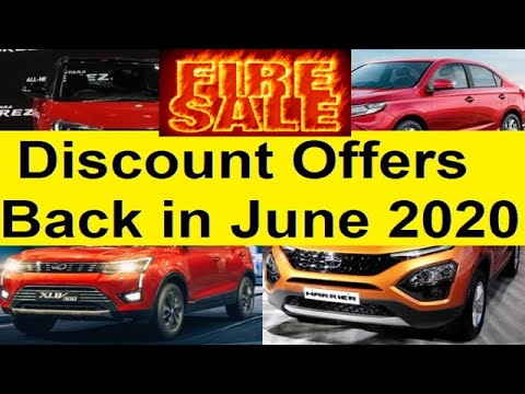 FIRE SALE DISCOUNT OFFERS ON CARS IN JUNE 2020