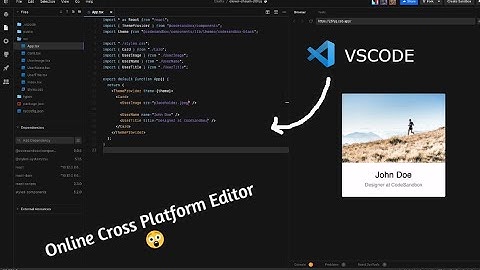 Codesandbox online code editor | VSCode Alternative | Cross platform