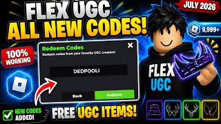 NEW UPDATE ⚠️ ALL NEW FLEX UGC CODES IN JULY 2026 | NEW ROBLOX CODES 2026