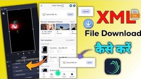 Alight Motion Xml File Download Xml File Download Alight motion Black Screen problem solve