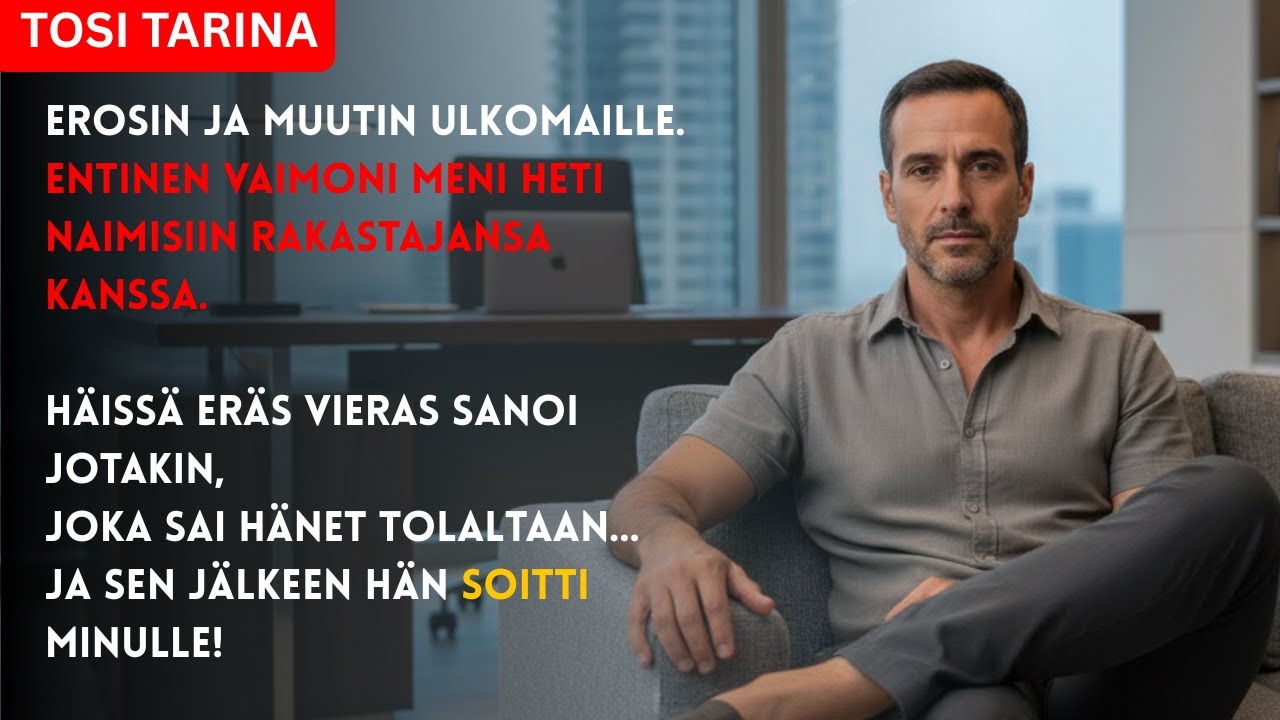 Avioeron Jälkeen Entinen Vaimoni Meni Naimisin Rakastajansa Kanssa-Mutta Vieran Sanat Saivat Hänet..