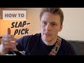 How to Slap Pick Fingerstyle Acoustic Guitar Technique Lesson Tutorial