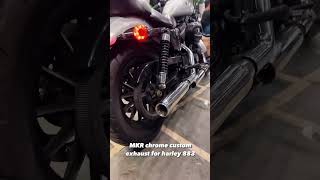 MKR Chrome Custom Exhaust For Harley 883 | #harley #exuast