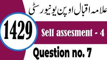 Business mathematics | 1429/5405 | Self assesment | Chapter 4 | Question no 7