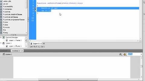 Tutorial on Flash Actionscript (instances, basic movement, easing, collision detection)