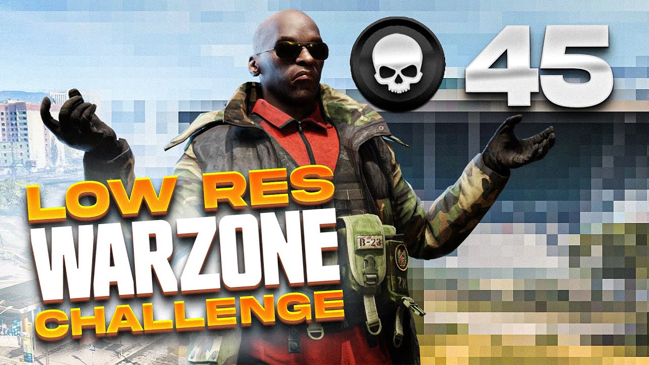 I WON a game of WARZONE on the LOWEST RESOLUTION... (My New Personal ...