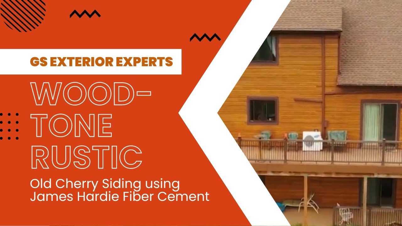 Woodtone Rustic Series Old Cherry Siding using James Hardie Fiber