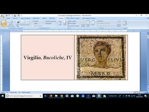 Virgilio, BUCOLICHE, IV (Una nuova età dell'oro)