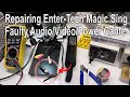 Ece 6  repairing  entertech magic sing faulty audio.power cable