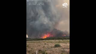 'Firenado' caught on camera in Utah