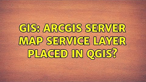 GIS: ArcGIS Server map service layer placed in QGIS?