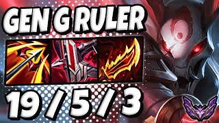 Kalista vs Kaisa ADC [ Gen G Ruler ] Patch 12.21 Ranked Master Korea ✅