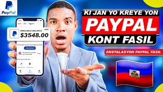 Kòman pou Kreye yon Kont Paypal fasil e ajoute Bank Ayiti