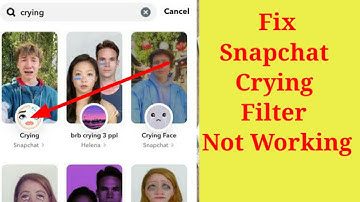 Fix Crying filter not working on snapchat | crying filter not record video| Snapchat filter not work