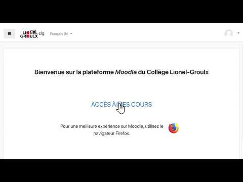 Comment accéder à votre compte Moodle