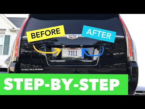 HOW TO change License Plate Lights on a Cadillac Escalade, Chevy Tahoe/ Suburban and GMC Yukon!!