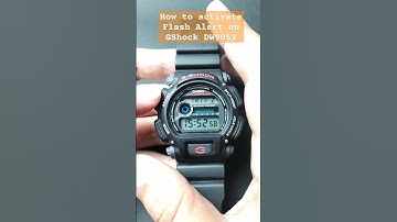 How to activate flash alert on Casio Gshock DW9052 #shorts