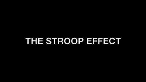 The Stroop Effect
