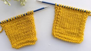 Non-Curling Knit Selvage Stitch
