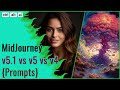 MidJourney 5.1, Whats New and Comparing v4 vs v5 vs v5.1