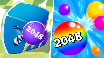 Ball Master 2048 Shooter vs Bump Merge 2048  - Max Level Gameplay (Part 1) 123456789
