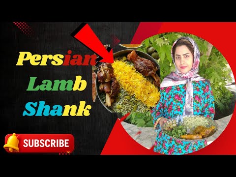 Lamb shank served