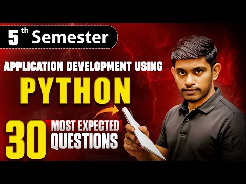 Application Development Using Python Important Questions | 5th Sem Computer Science Imps