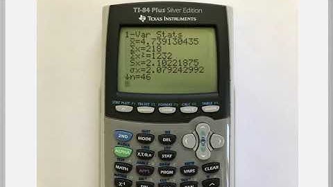 Math 209 : 2.7 #7 (Statistics Tutorial : Standard Deviation & Variance)