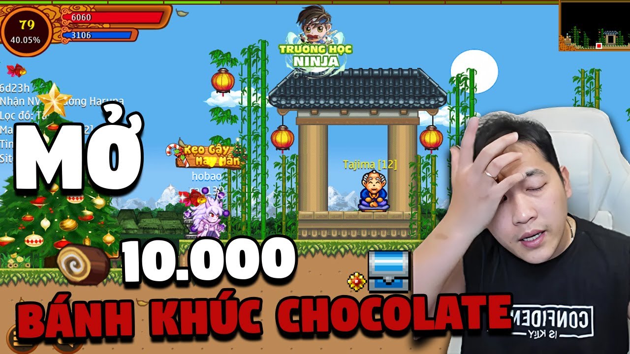 Mở 10.000 Bánh Khúc Chocolate Sự Kiện NOEL Cho CAN130 | Ninja School Online.