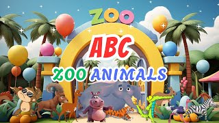 Zoo ABC Animals Sounds Song | Nursery Rhymes For Kids 4TH825