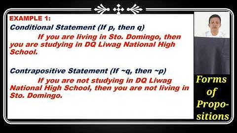 Different Forms of Conditional Statements (If - then) 
