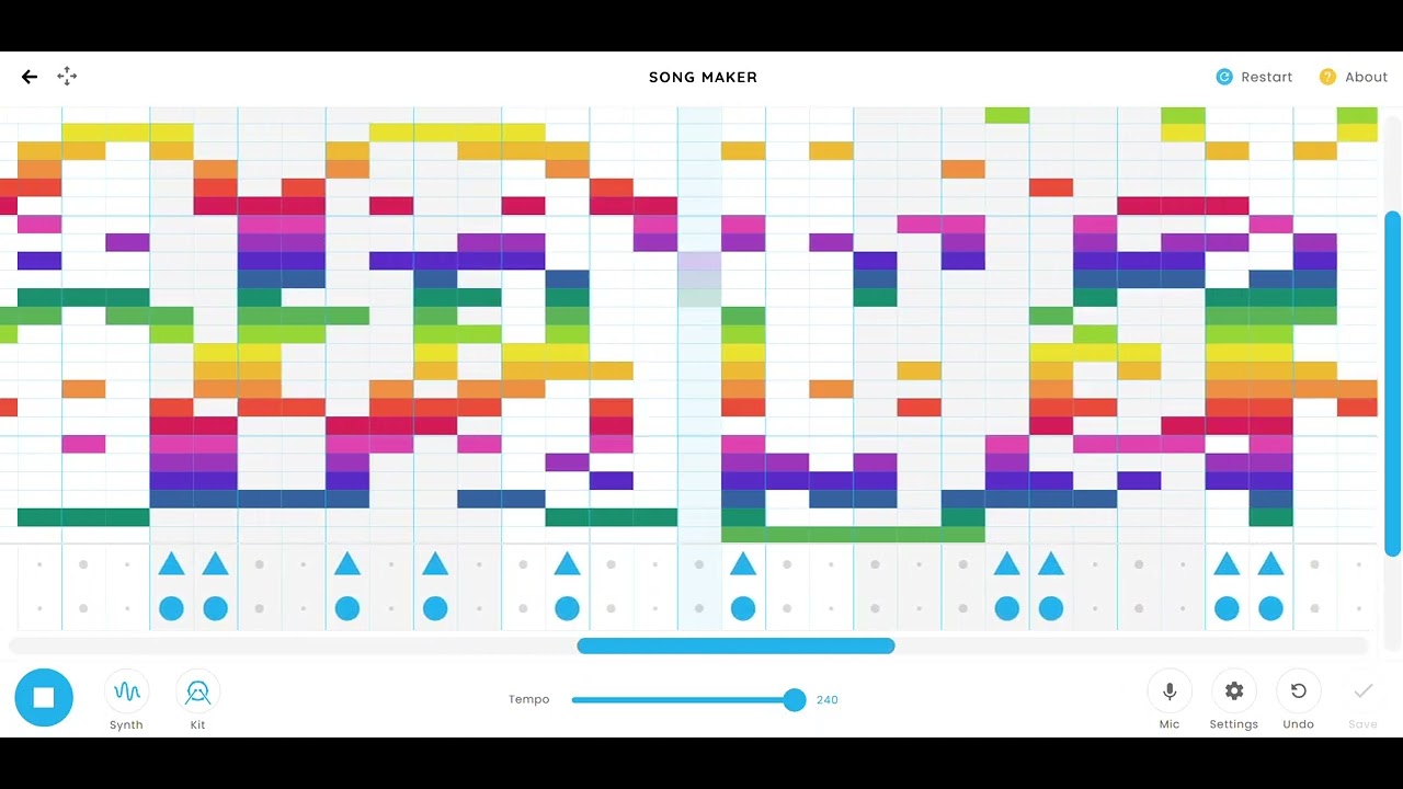 Some songs I made on chrome music lab