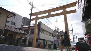 四條畷神社「一の鳥居」再建　大阪・四條畷市のシンボル