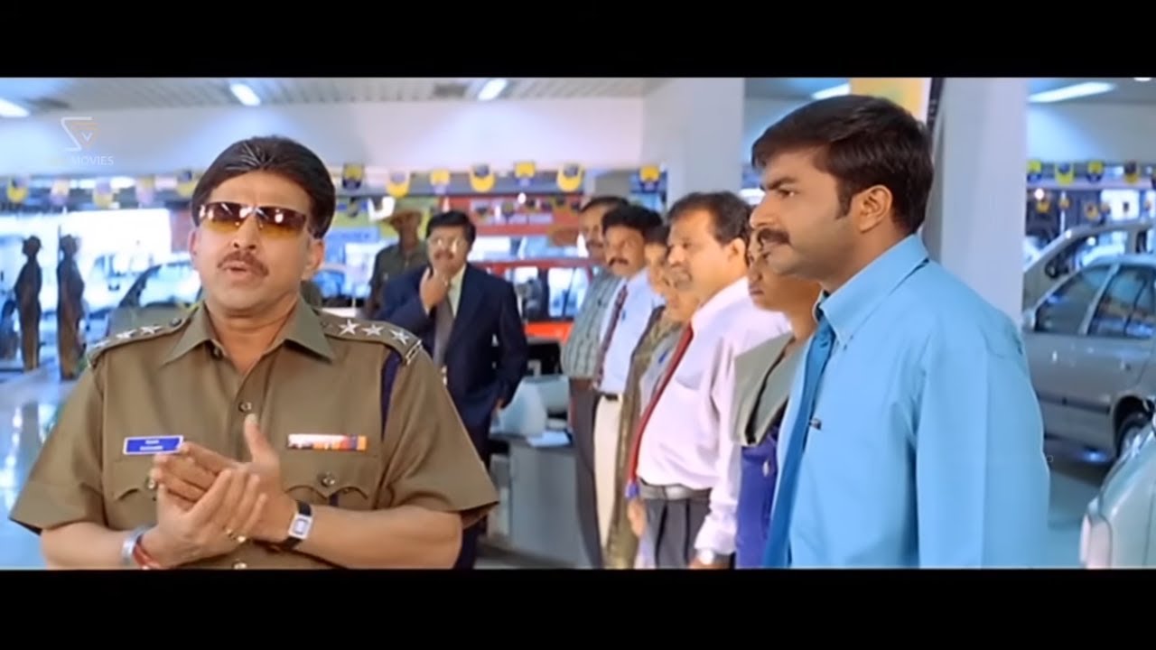 Police Vishnuvardhan Investigating Money Theft In Car Showroom | Kadamba Kannada Movie Part 04