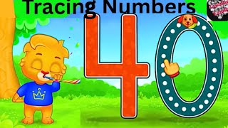 Trace Numbers 30 To 40 Count To 40 Trace The Numbers For Kids Learning Videos For Kids