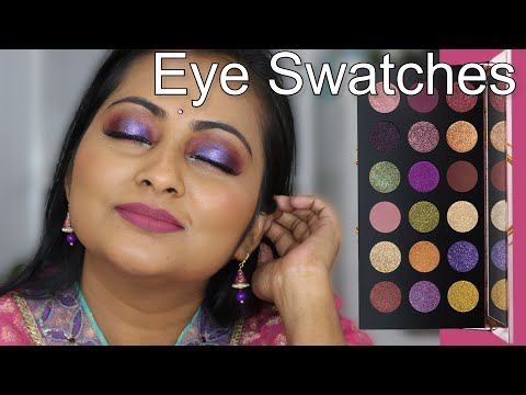 Pat McGrath Celestial Divinity Palette Eye Swatches + Overview | Indian Tan Skintone