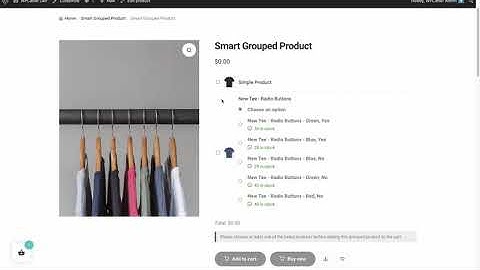 Radio buttons & Checkboxes interface on Smart Grouped - Product Selector vs. Variation Selector
