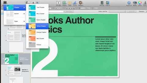 Adding Chapters and Pages in iBooks Author