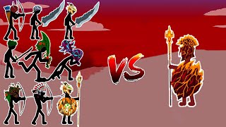 SPEARTON PRINCES LAVA VS ALL UNITS STICK WAR LEGACY/ STICK WAR LEGACY