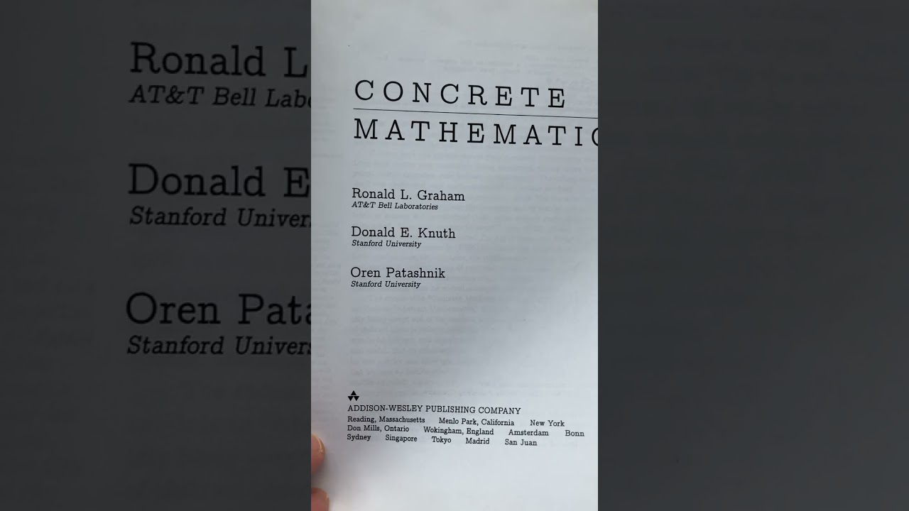 Concrete Mathematics - ASMR in Nature - YouTube