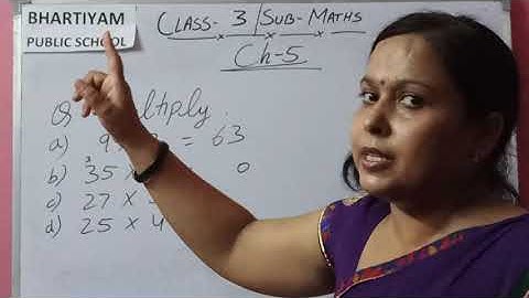 Bhartiyam Public School | Class 3 | Maths | Chapter 5 | Part 1