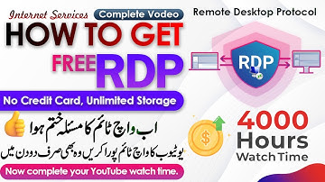 How to Create RDP For Watch Time 2022 | Google Cloud Platform | Watch Time Trick | Ourtheworld