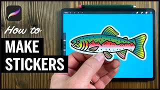 How to make STICKERS (Procreate) - Full Process screenshot 3