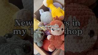 New plushies 🧶 #crochet #crocheter #amigurumi #crochetplushie #crocheting #yarn