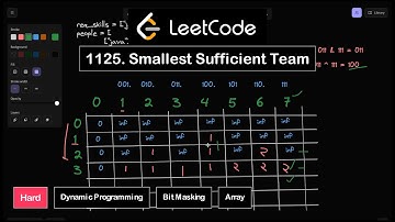 1125. Smallest Sufficient Team | Leetcode Daily Challenge | Create With Code